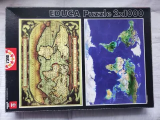Puzzle EDUCA 2x1000 Mapamundi
