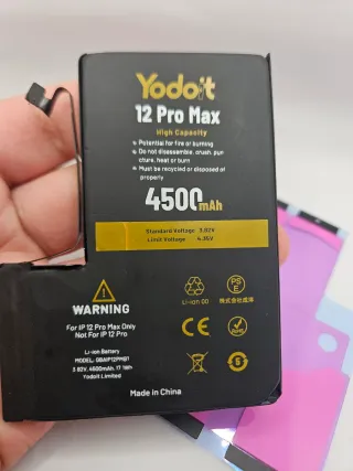 Batteria Yodo't iPhone 12 Pro Max 4500mAh