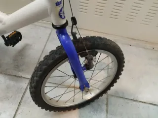 Bicicleta infantil con ruedines