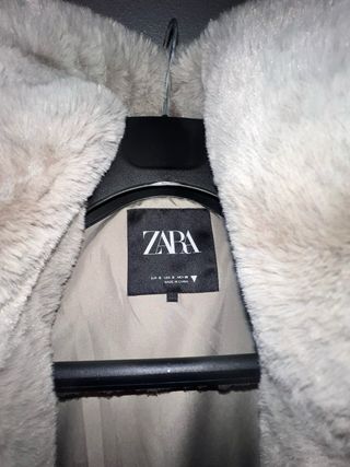 Abrigo pelo Zara Talla única