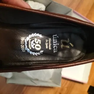 Zapato Tacón Piel Marrón