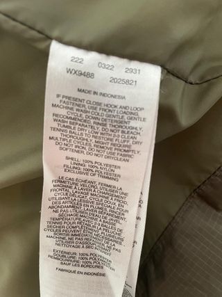 Plumífero Columbia Kaki Talla L