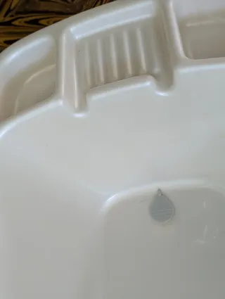 Bañera de bebé de plástico