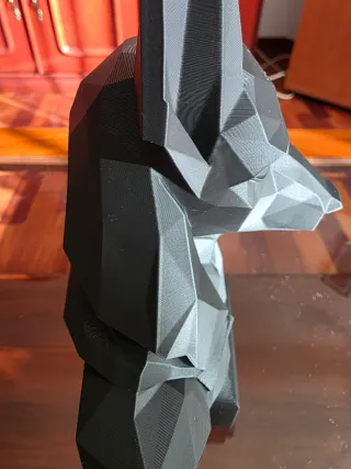 Busto Anubis Low Poly Impreso 3D