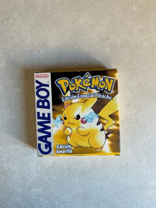 Pokémon Amarillo Edición Especial Pikachu Game Boy