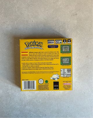 Pokémon Amarillo Edición Especial Pikachu Game Boy