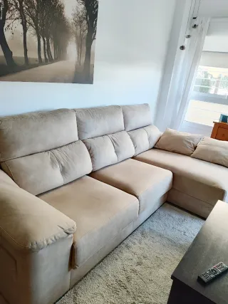 Sofá Chaiselongue Beige