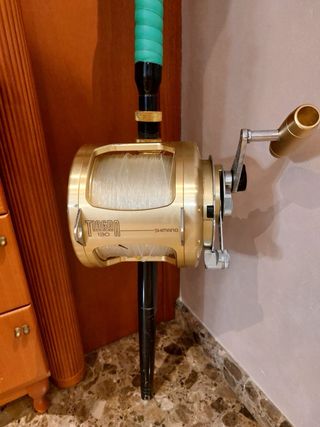 Caña y carrete shimano tiagra 130