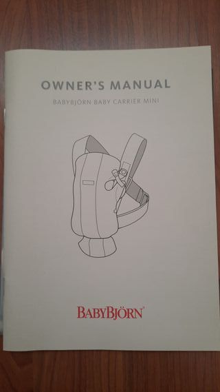 Mochila Portabebés Babybjörn Mini Gris