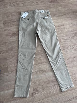 Pantalón chino beige hombre talla 40