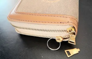 Cartera Billetera Prada Beige y Marrón