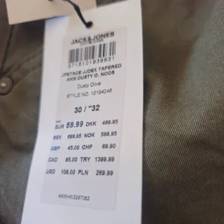 Pantalón Jack & Jones verde con bolsillos