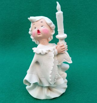 Figuras de ángeles de marmolina para decorar