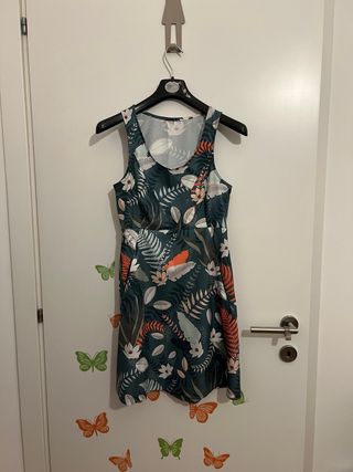 Vestito floreale verde