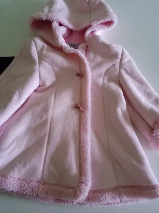 Abrigo niña rosa 2 años