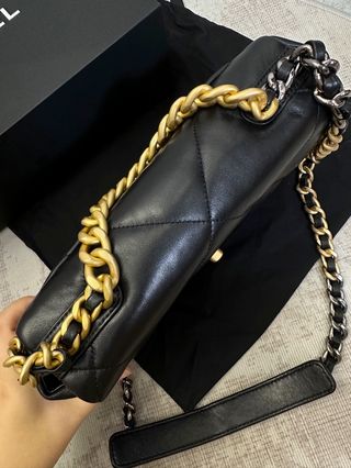 Borsa Chanel Nero e Oro 19Bag originale