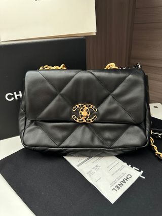 Borsa Chanel Nero e Oro 19Bag originale