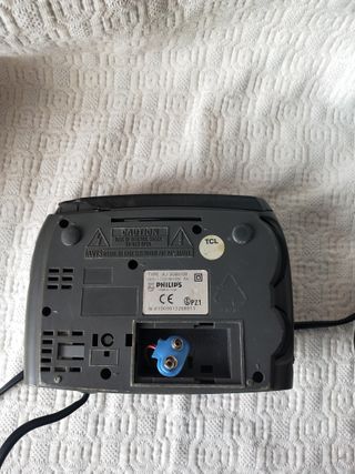 Radio despertador Philips negro enchufe