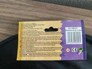 Lote accesorios fiesta bruja, peluca, gorros pies