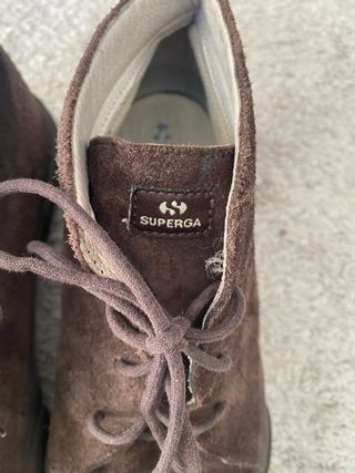 Botines Superga ante marrón Talla 38