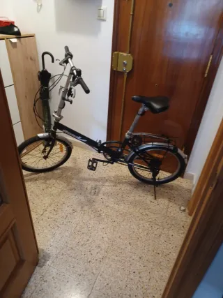 Bicicleta Plegable Negra