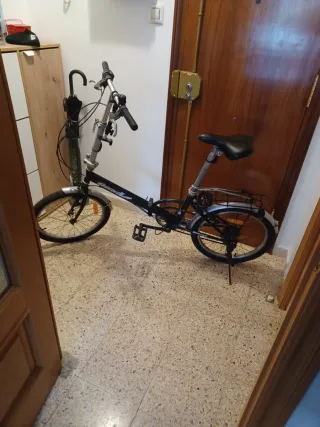Bicicleta Plegable Negra