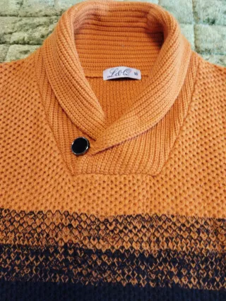 Jersey de punto con cuello shawl