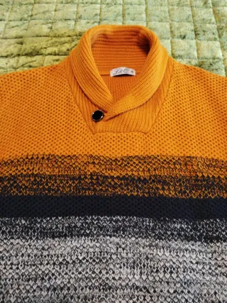 Jersey de punto con cuello shawl