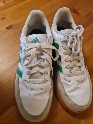 Adidas Breaknet 2.0 Zapatillas Blancas y Verdes