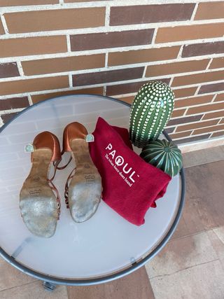 Zapatos de baile Paoul piel y satén T37