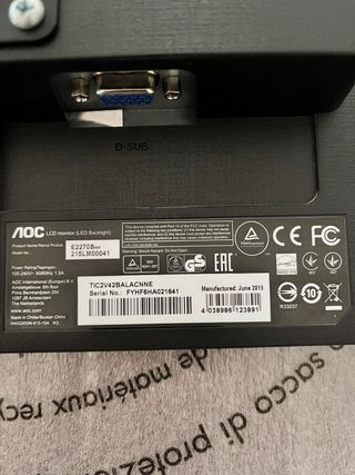 Monitor AOC Negro