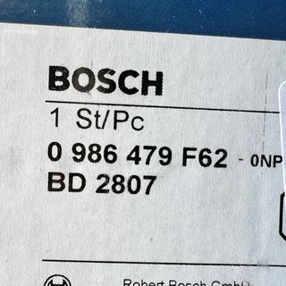 Disco de Freno Trasero Bosch BD2807