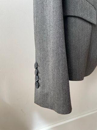 Chaqueta Zara rayas gris