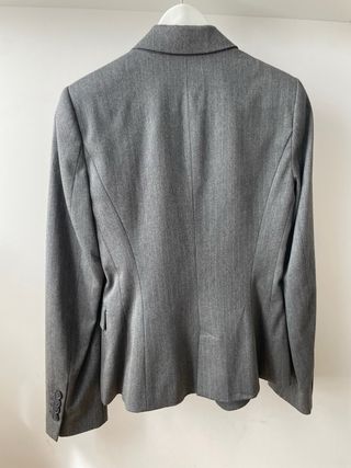 Chaqueta Zara rayas gris