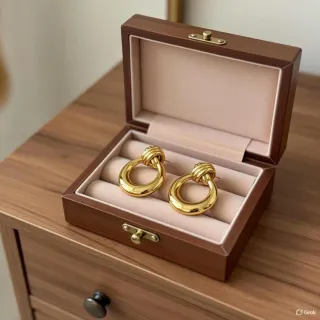 Pendientes Aro Oro 18klt Chapado