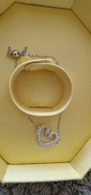 Pulsera Swarovski Corazón Brillante