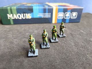 4 Miniaturas Soldados Alemanes Pintadas Maquis
