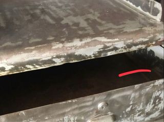 Mueble auxiliar metálico vintage