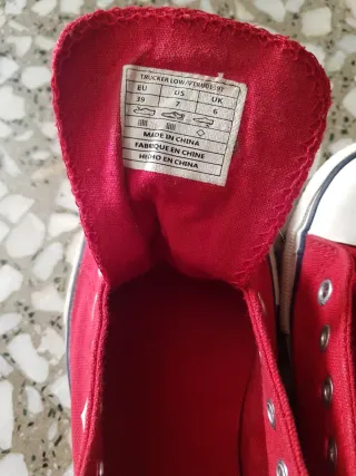 Zapatillas Levis Lona Rojas