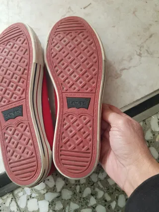 Zapatillas Levis Lona Rojas