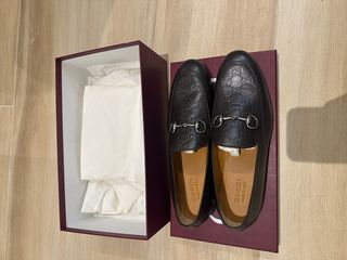 Mocasines Gucci Jordaan Horsebit Piel Signature