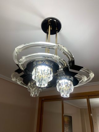 Lámpara de techo moderna cristal y metal