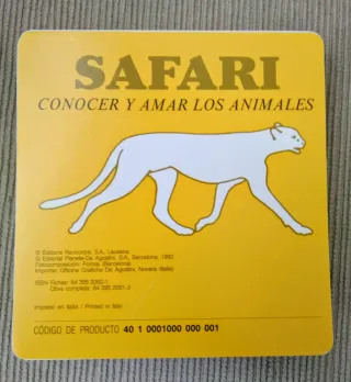 Fichas educativas de animales para niños