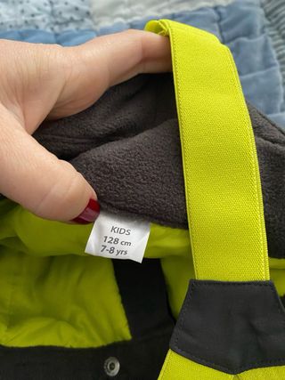 Pantalón nieve niño gris T.7-8