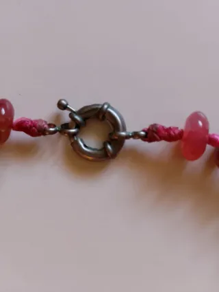 Girocollo agata rosa fucsia