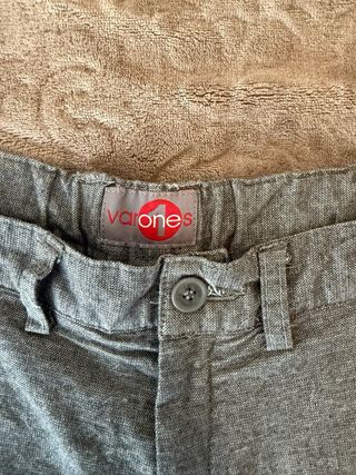 Pantalón Chino Gris Niño - Nuevo marca Varones