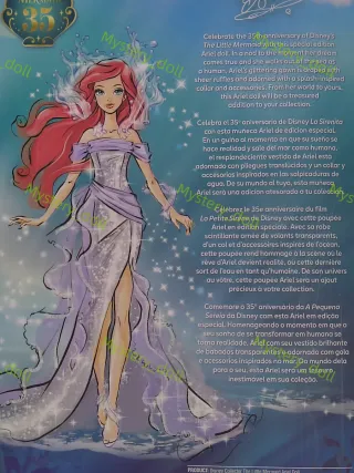 Muñeca Ariel 35 Aniversario Disney