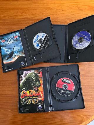 Lote 3 Juegos Nintendo GameCube: Top Gun, Godzilla