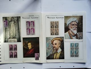 1967 MAXIMAS Y BLOQUES DE 4 CON SELLOS ESPAÑA.