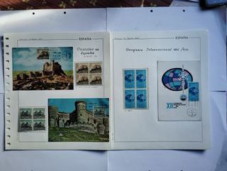 1967 MAXIMAS Y BLOQUES DE 4 CON SELLOS ESPAÑA.